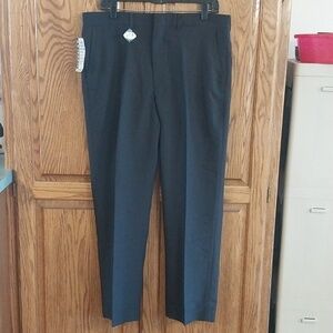 Flexslax NWT Men's Black Dress Pants 36x29 Perma-Press Polyester Wool‎ Blend